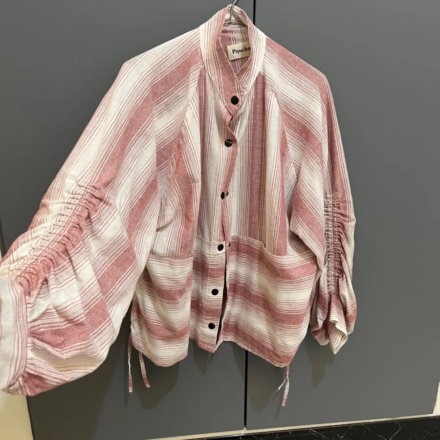 شومیز کوتاه جیب دار