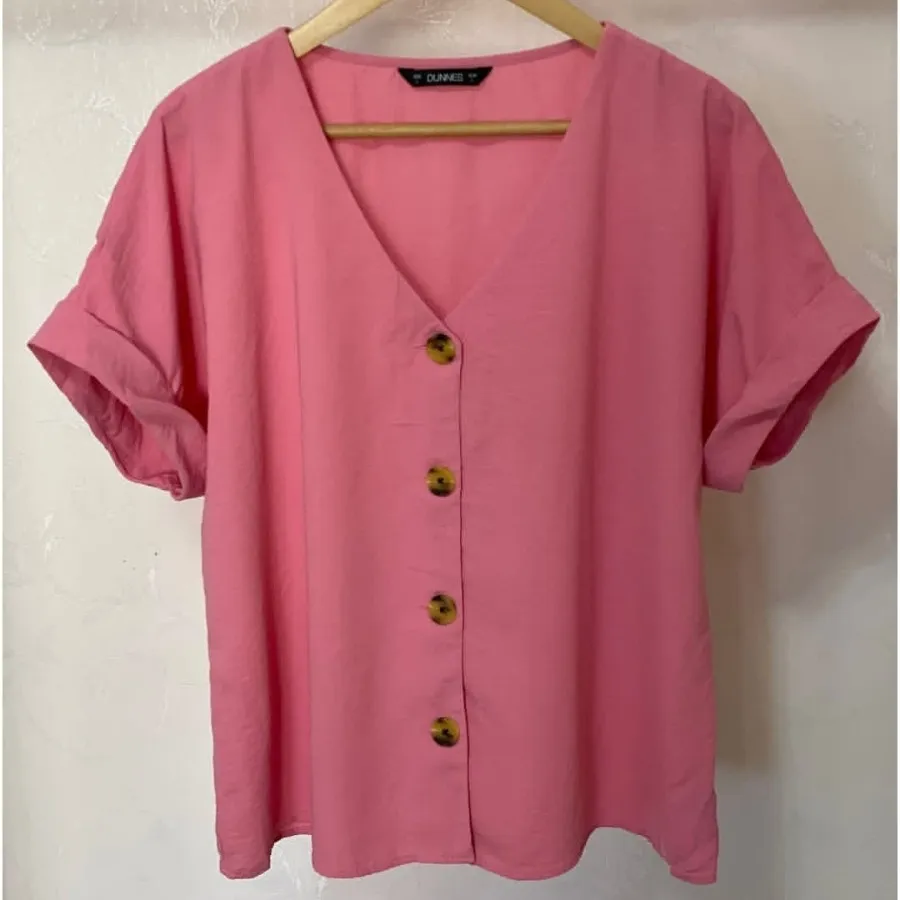 شومیز صورتی خارجی