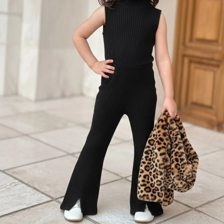 ست دو تکه سرهمی و کت خز