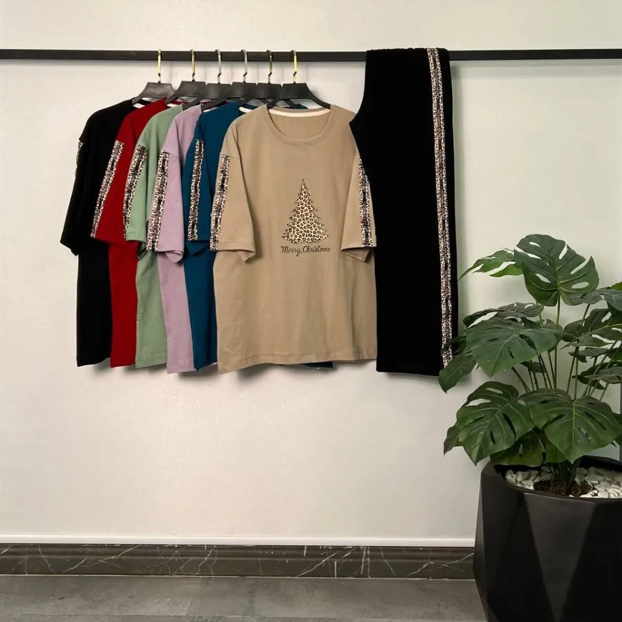 ست لانگ و شلوار بگ نخپنبه