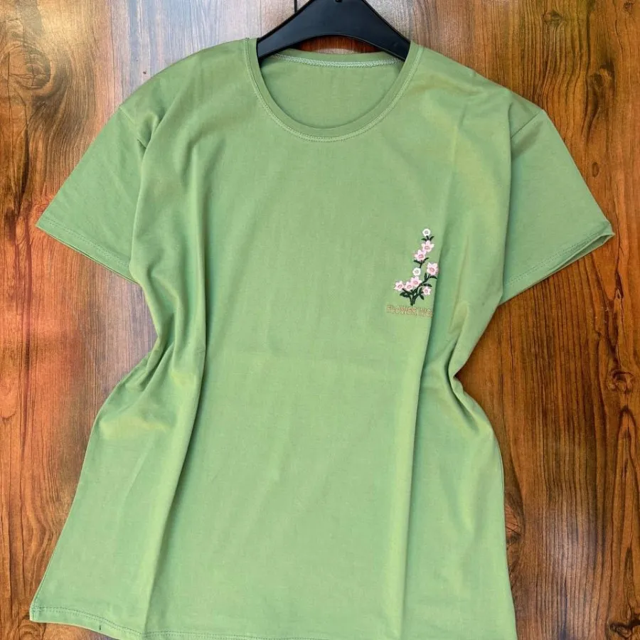 تیشرت گلدوزی نخ پنبه