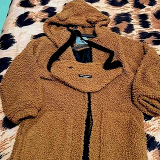 پالتو تدی گوش دار با کیف