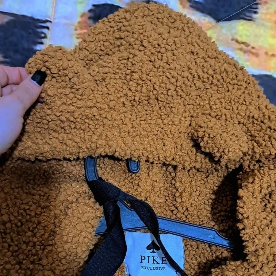 پالتو تدی گوش دار با کیف