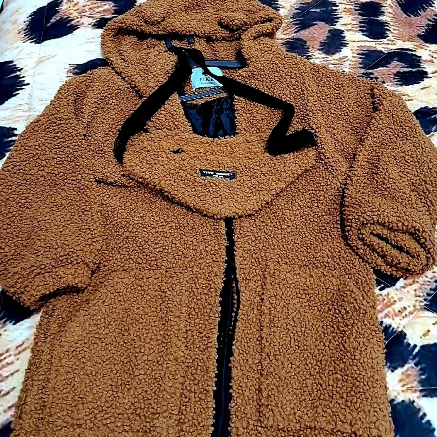 پالتو تدی گوش دار با کیف