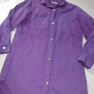 مانتو لی بنفش جنس عالی