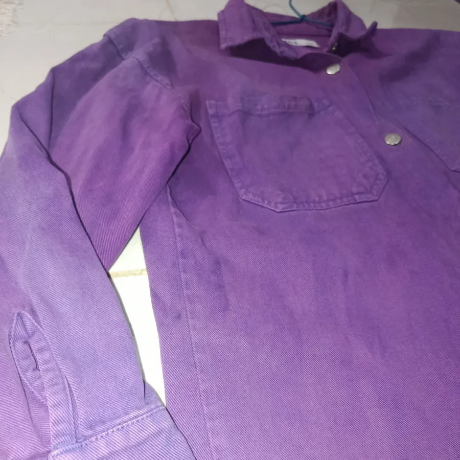 مانتو لی بنفش جنس عالی