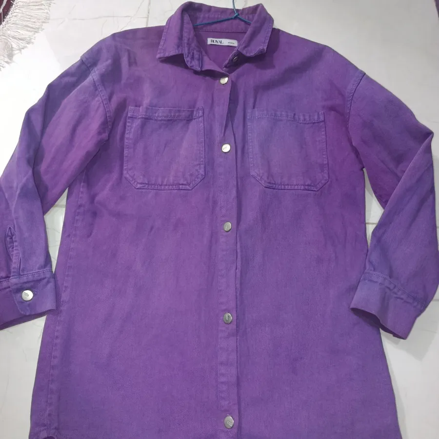 مانتو لی بنفش جنس عالی