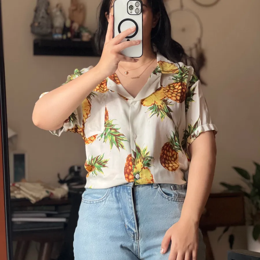 شومیز هاوایی طرح اناناس