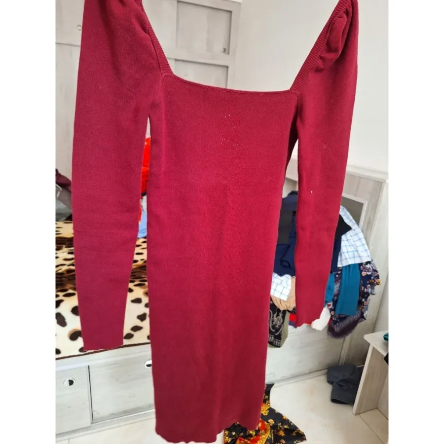 پیراهن بافت یقه خشتی