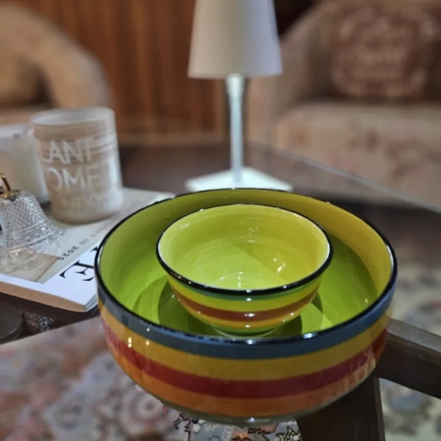 دوعدد کاسه دست ساز