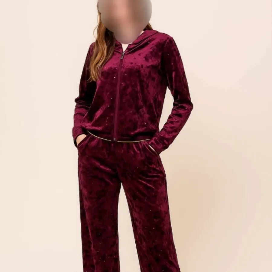 ست شلوار سویشرت جنس مخمل