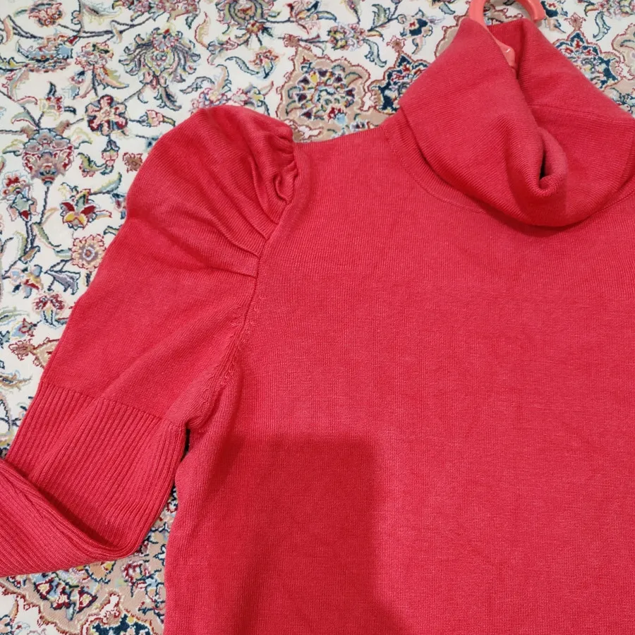 یقه اسکی آستین پفکی