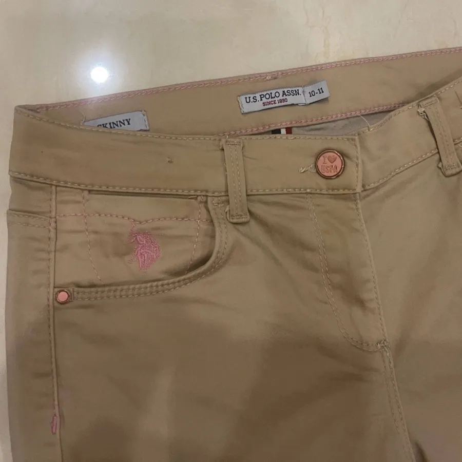 شلوار کتان اسکینی پولو