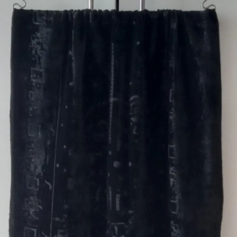 شال مخمل  مشکی