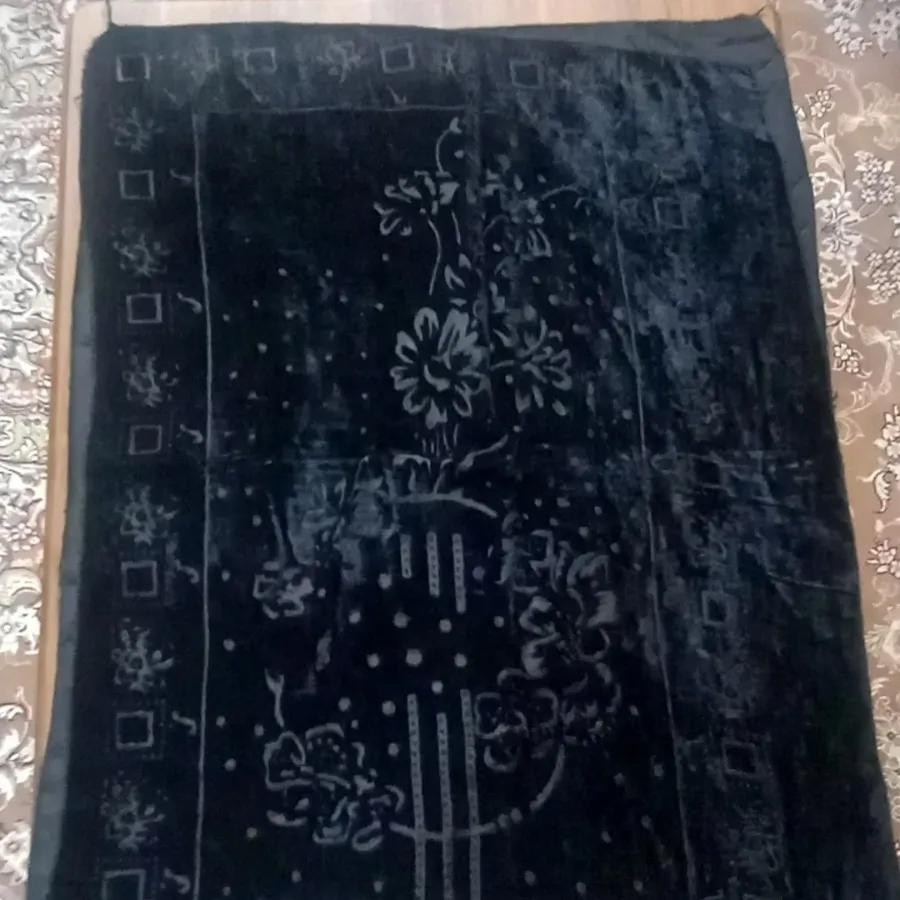 شال مخمل  مشکی