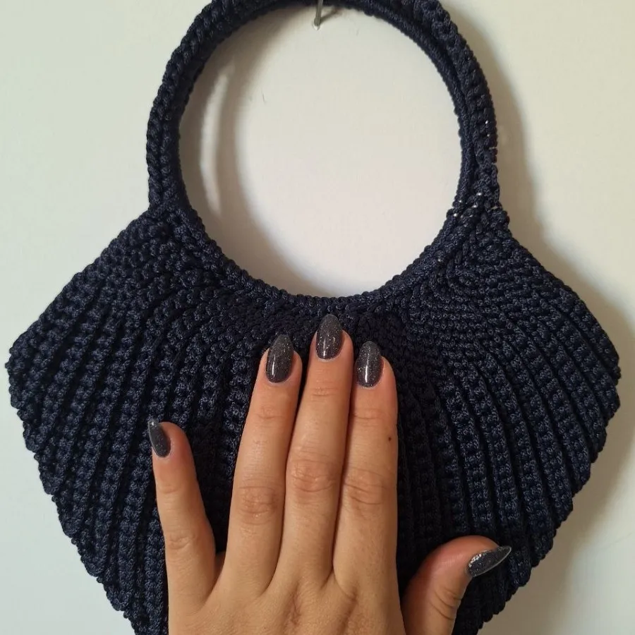 کیف دستبافت مکرومه بافی