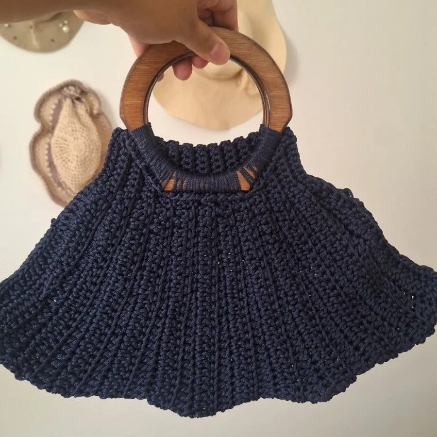 کیف دستبافت مکرومه بافی