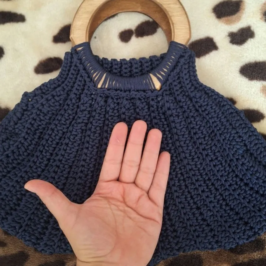 کیف دستبافت مکرومه بافی