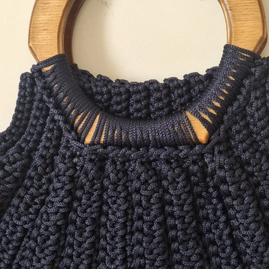 کیف دستبافت مکرومه بافی