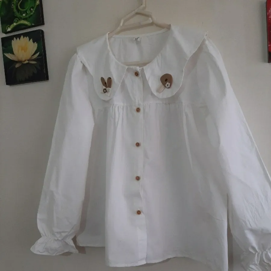 شومیز سفید عروسکی