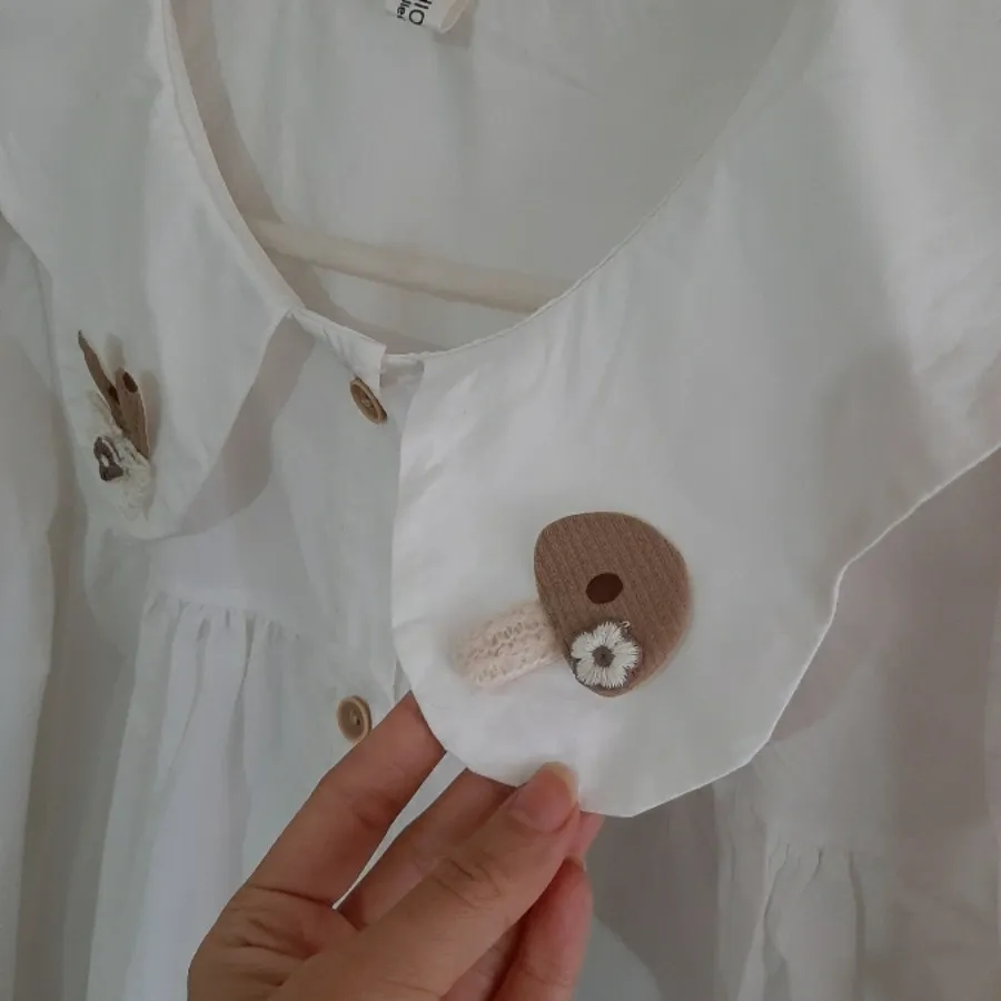 شومیز سفید عروسکی