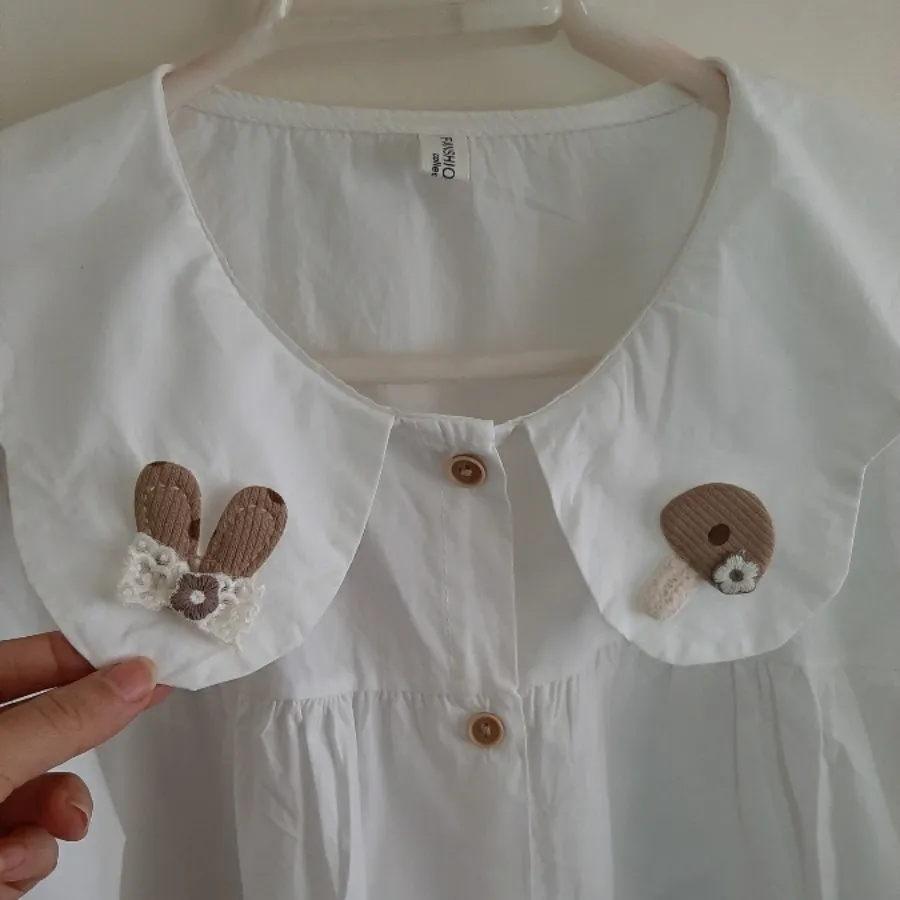 شومیز سفید عروسکی