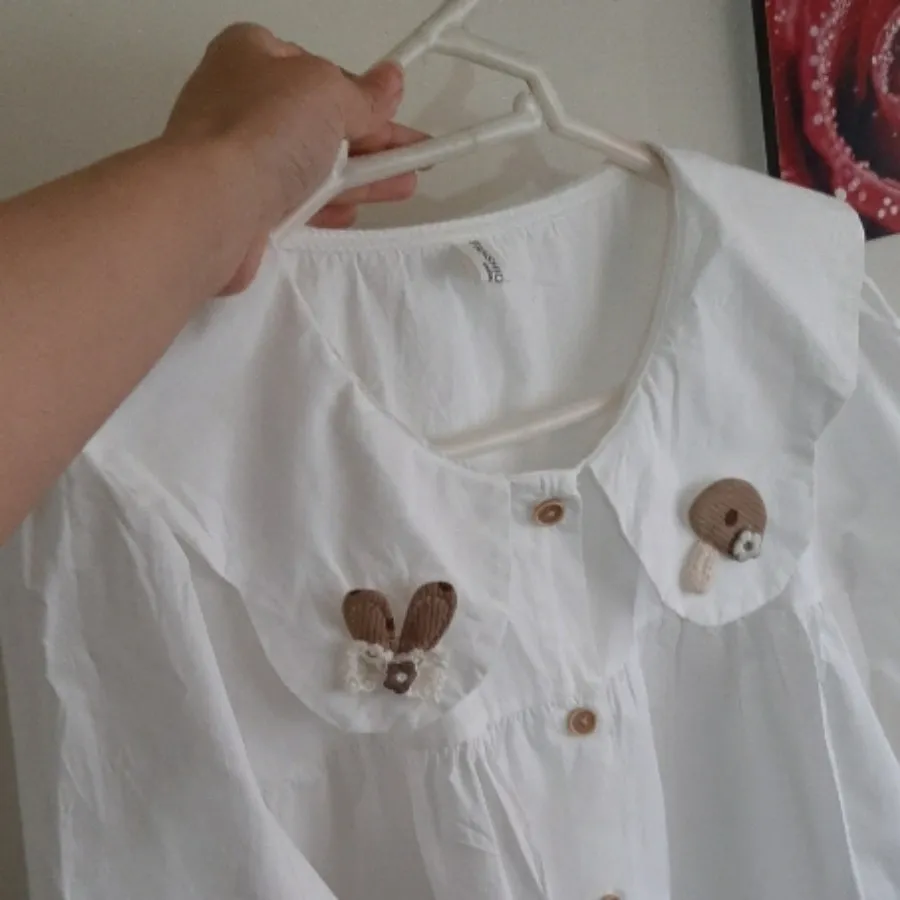 شومیز سفید عروسکی