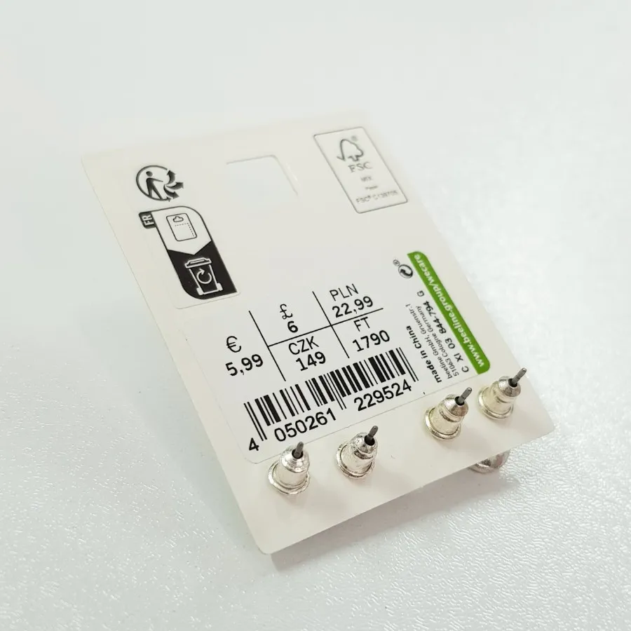 پک گوشواره گلگوش نقره ای