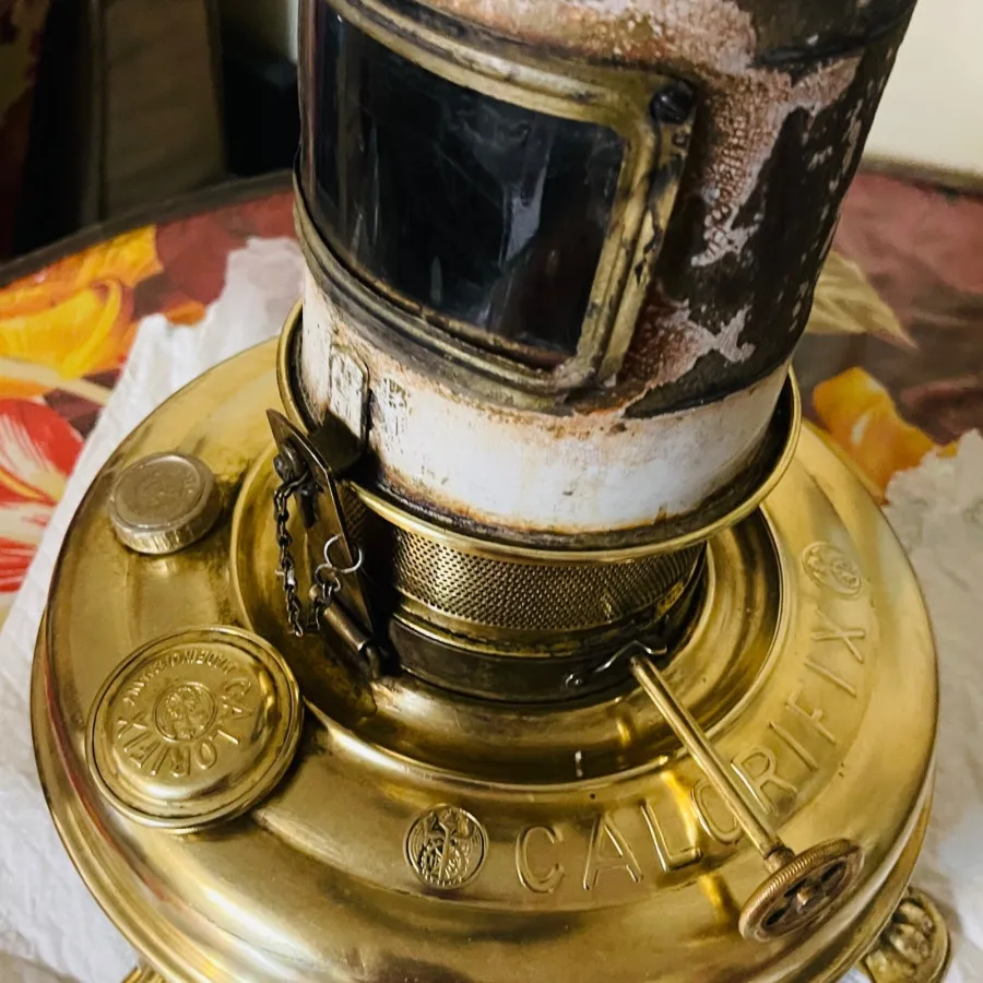 چراغ نفتی انتیک کالر فیکس