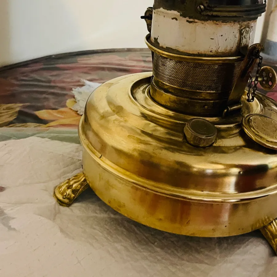 چراغ نفتی انتیک کالر فیکس