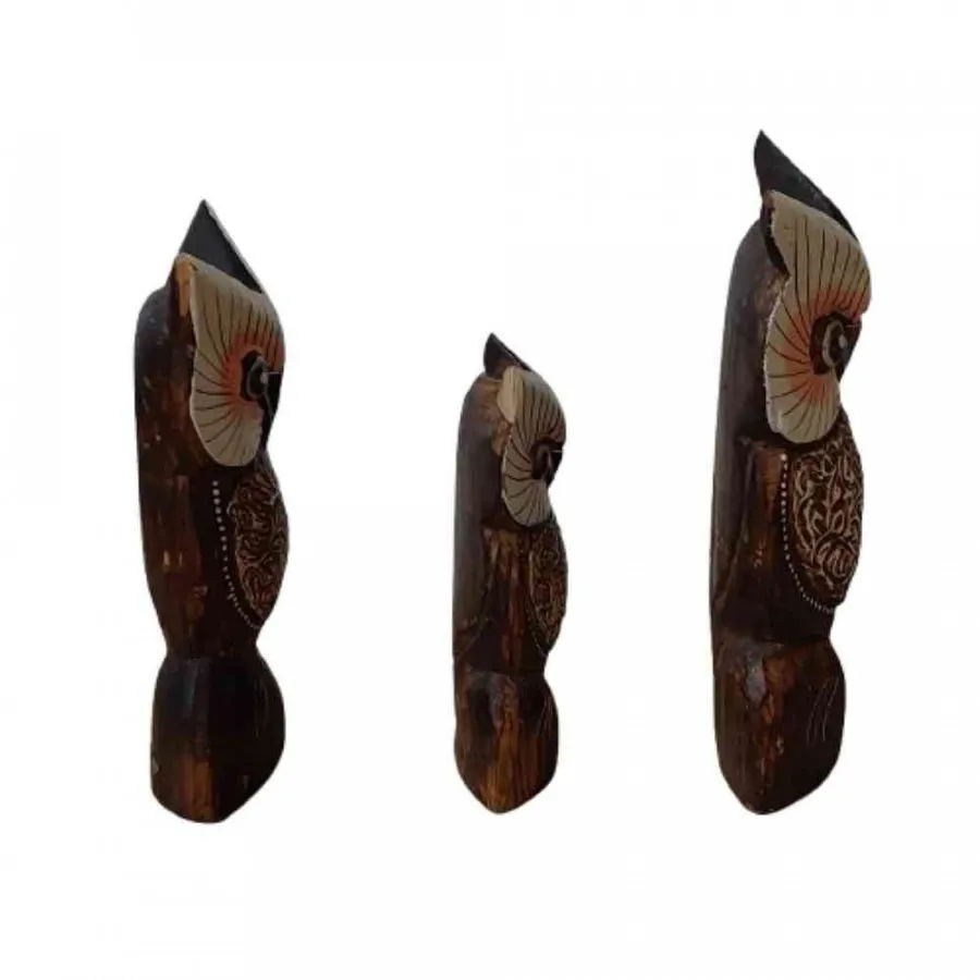 3 تندیس مجسمه جغد خانواده