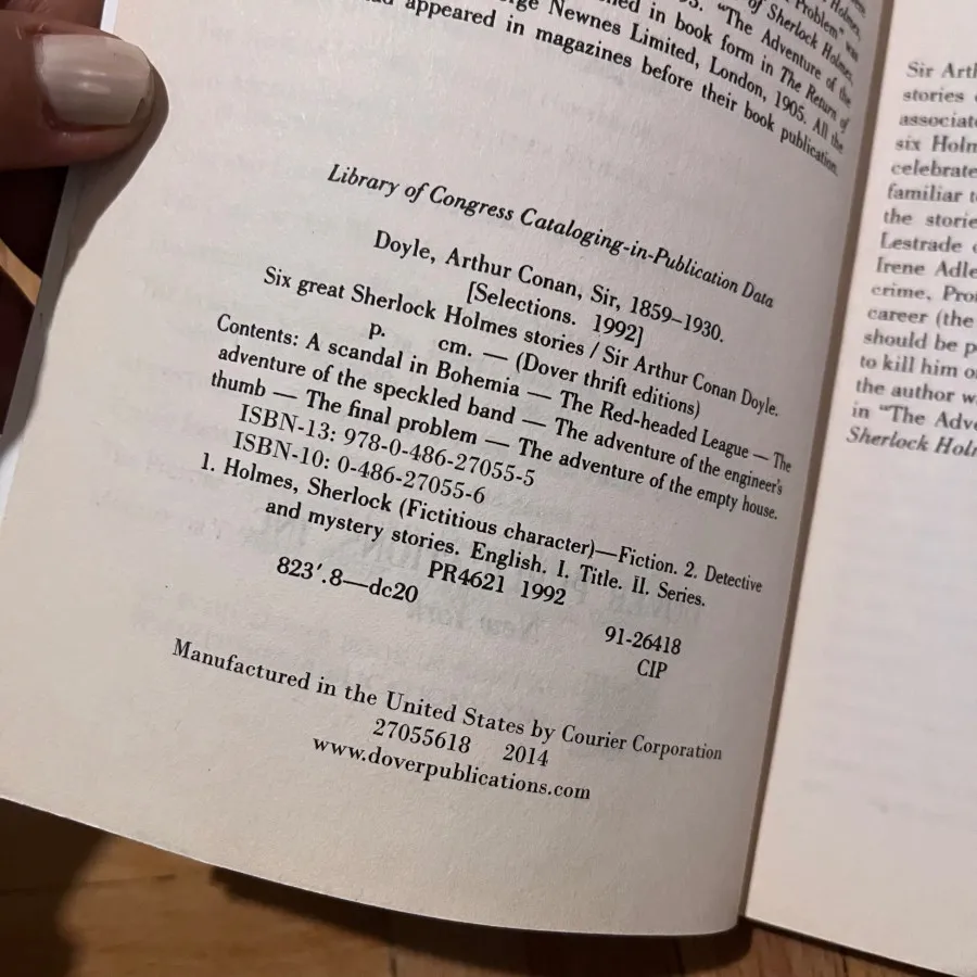 کتاب داستانهای شرلوک هلمز