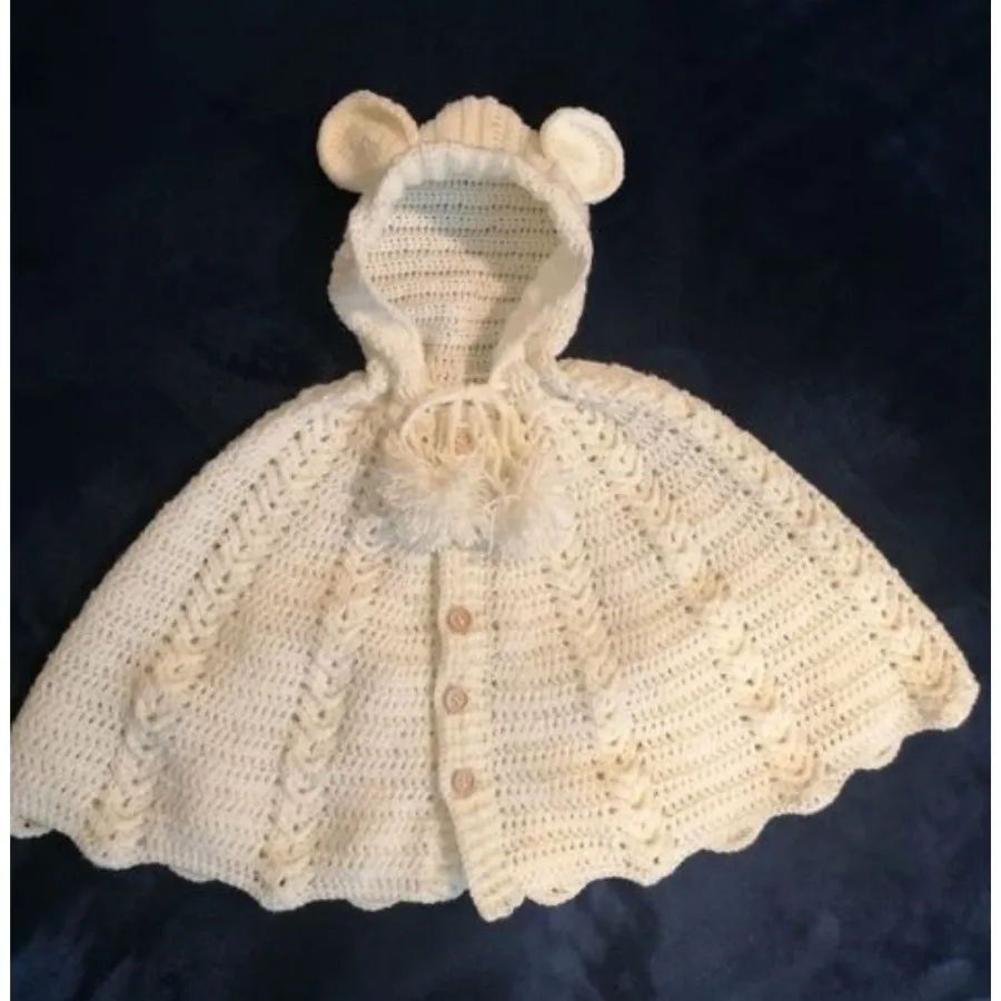 شنل کلاهدار دخترانه