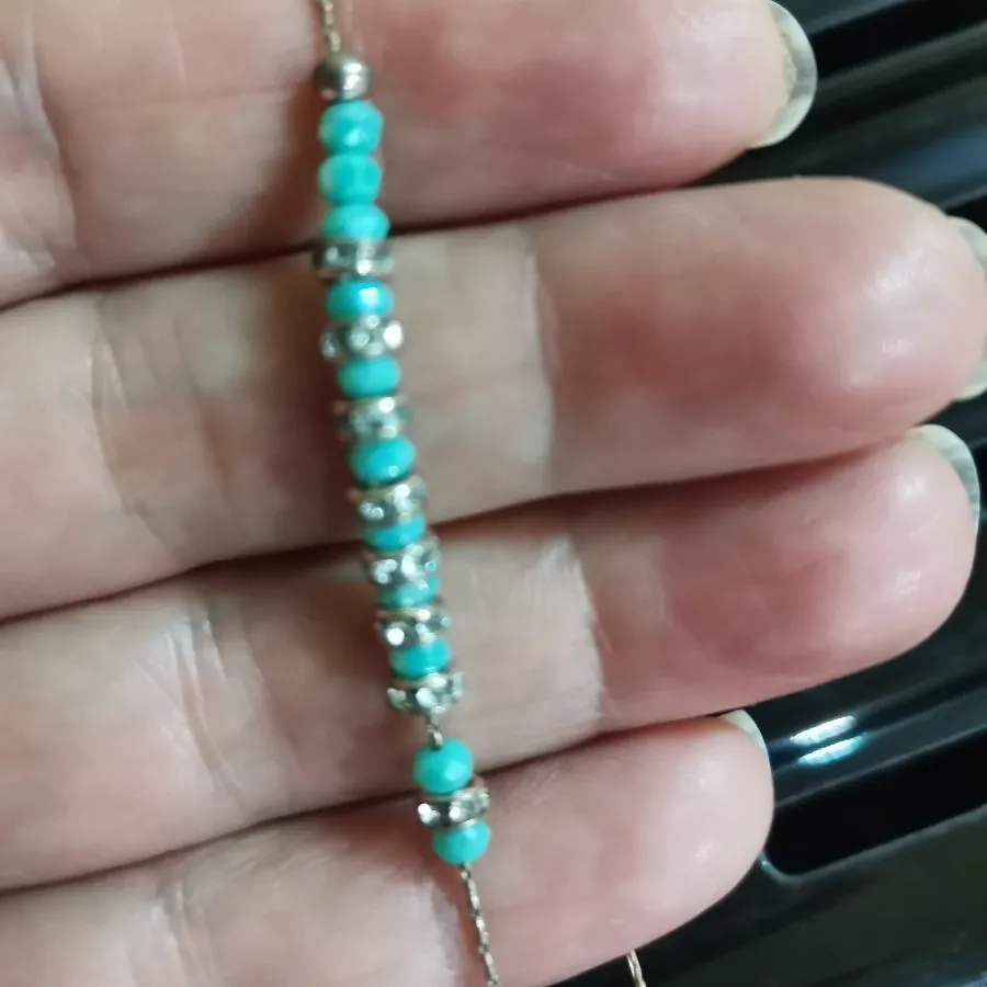 گردنبند فیروزه ای و..