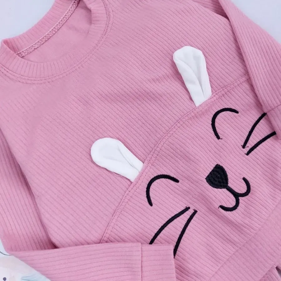 بلوز شلوار صورتی خرگوش گو