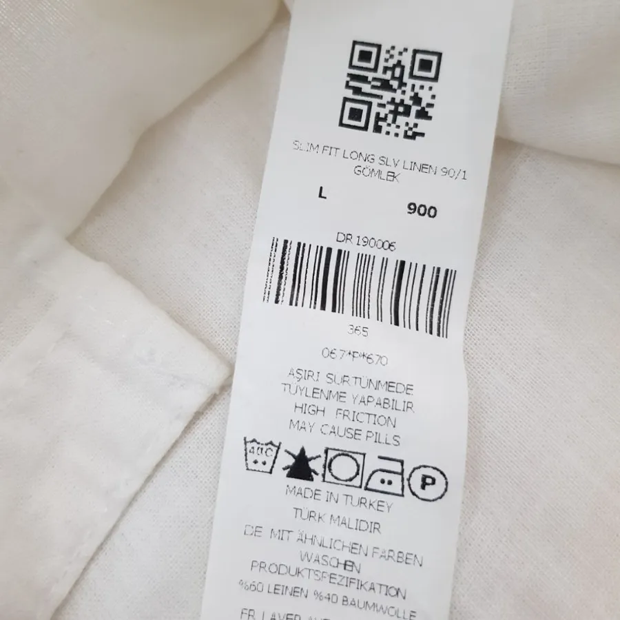 پیراهن لینن ترک لارج