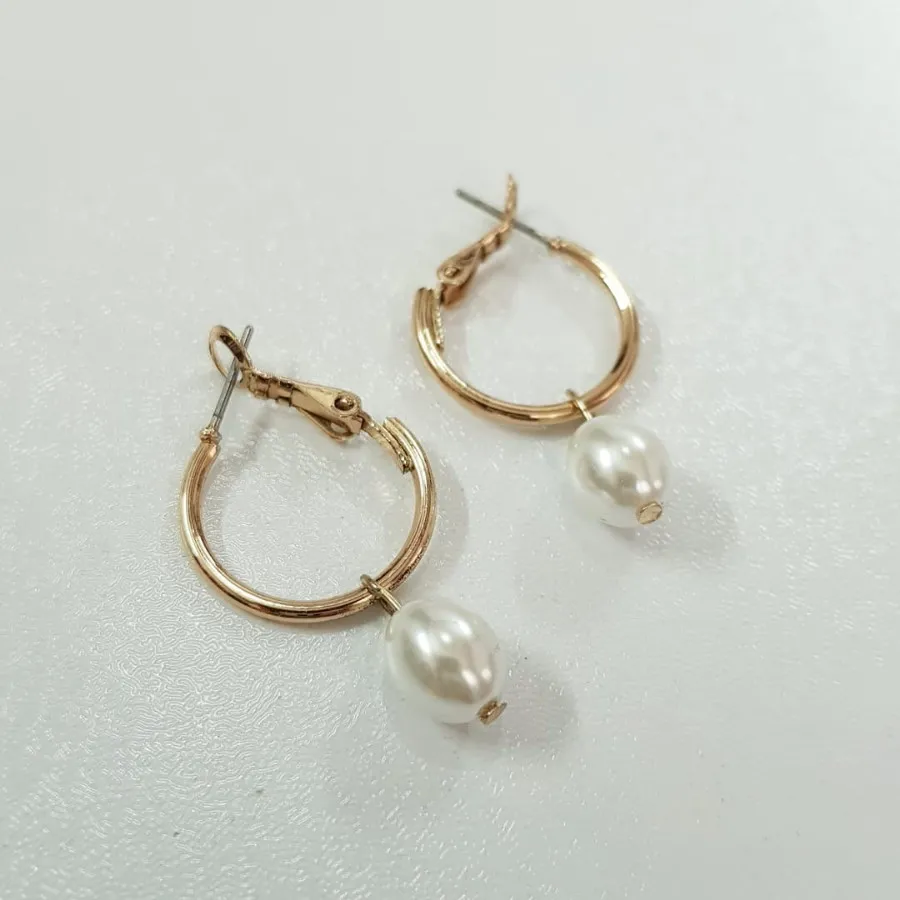 گوشواره طلایی مرواریدی