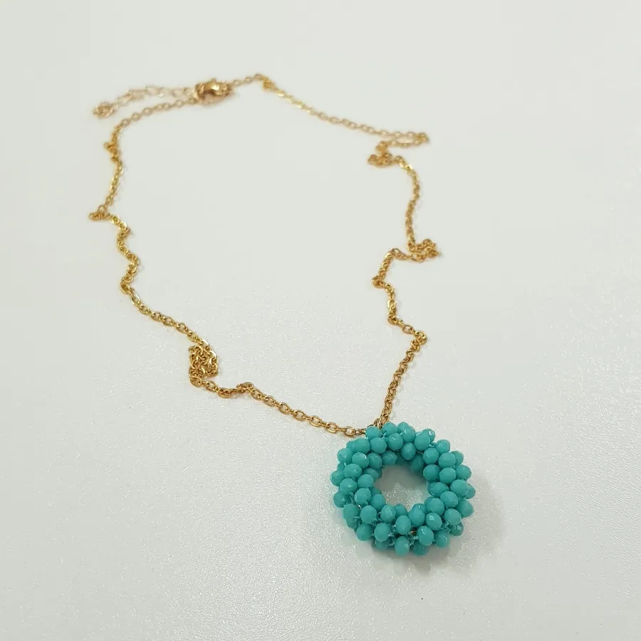 گردنبند استیل طلایی