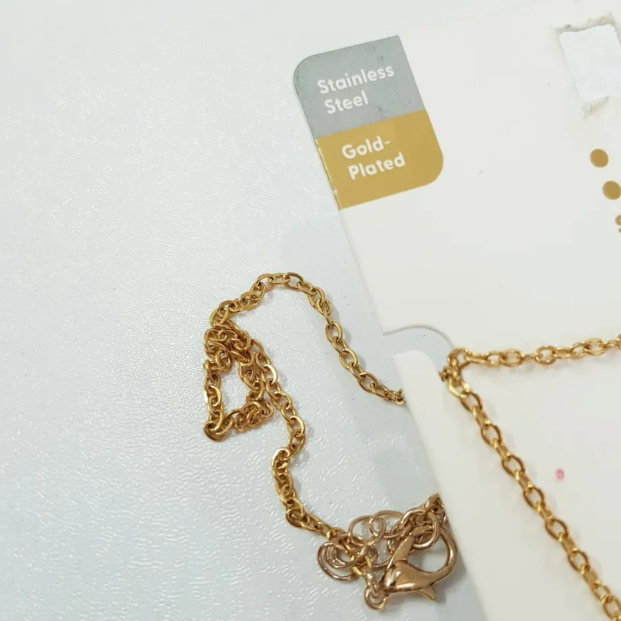 گردنبند استیل طلایی