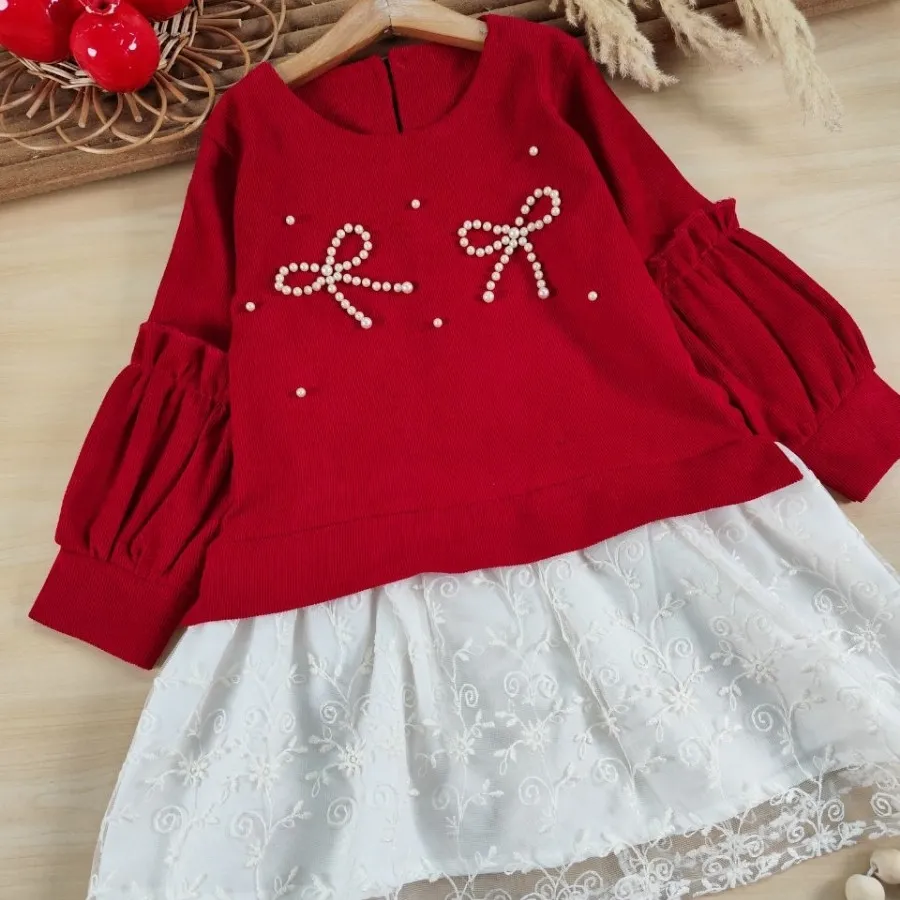 پیراهن یلدایی پاپیون مروا