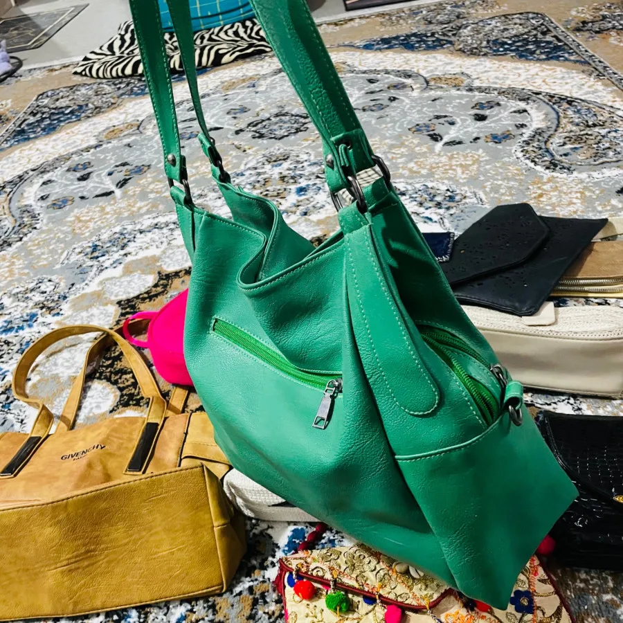 کیف سبز بزرگ