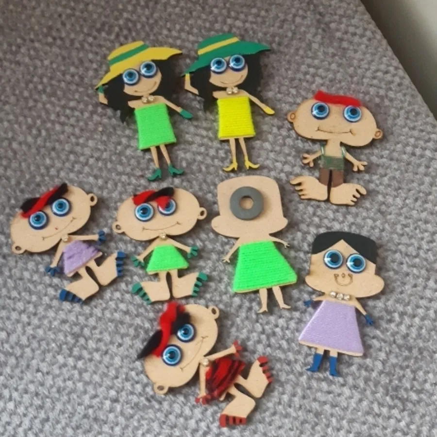 عروسک مگنتی 4 عددی