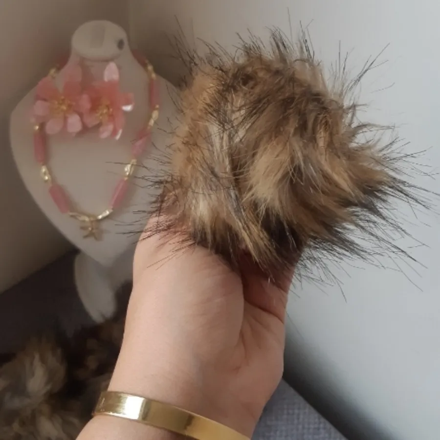 منگوله مخملی بزرگ .پک 12