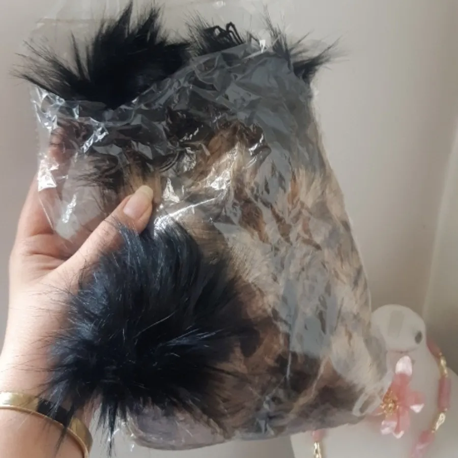 منگوله مخملی بزرگ .پک 12