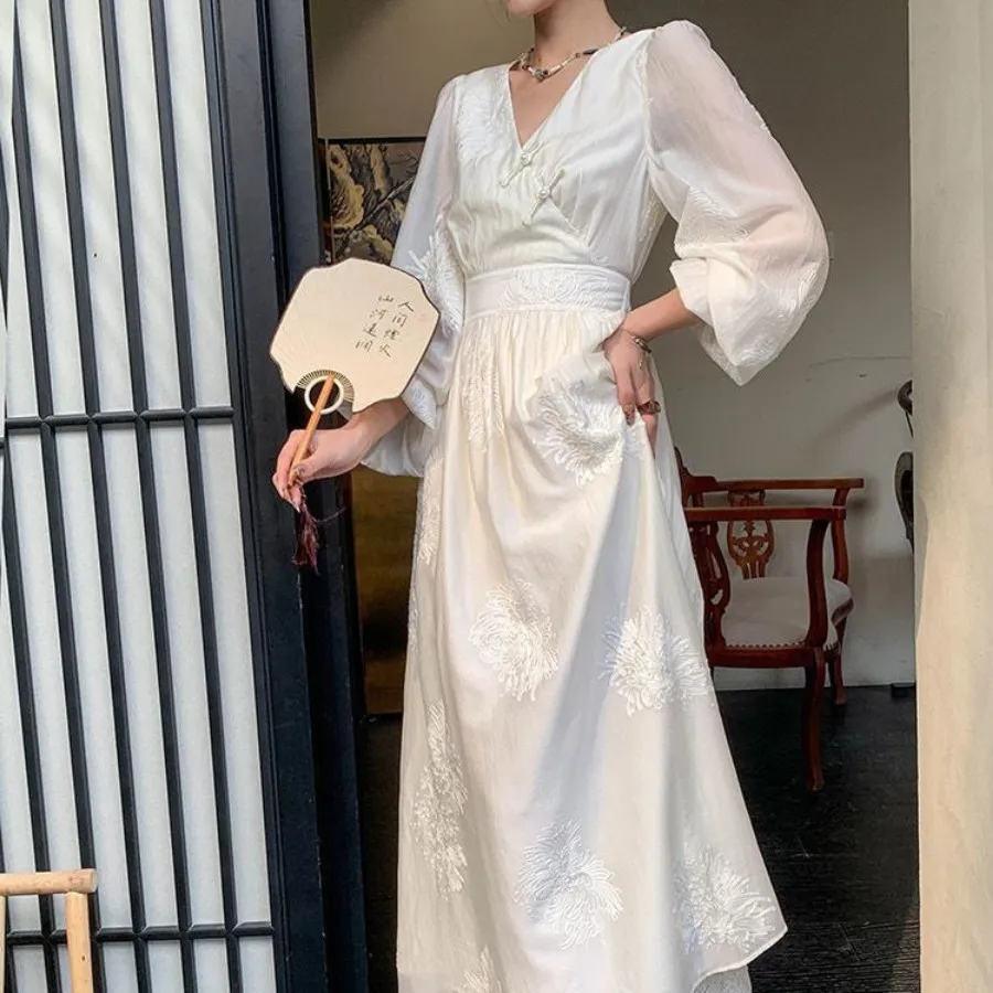 پیراهن جنس حریرسوزندوزی