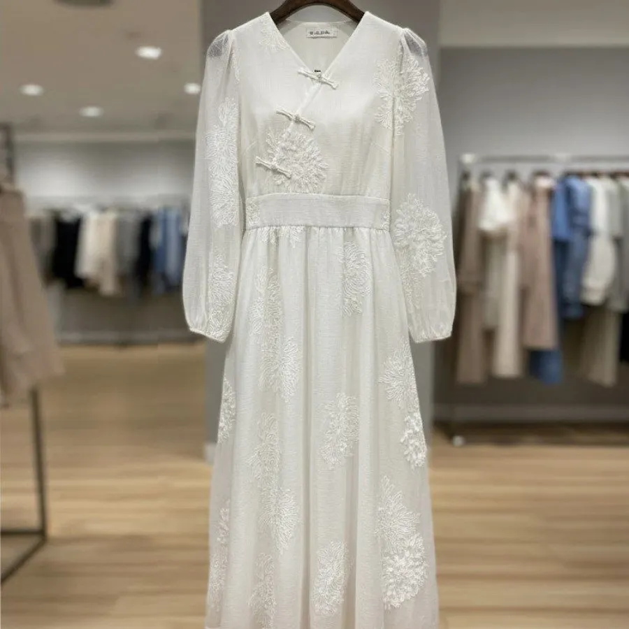 پیراهن جنس حریرسوزندوزی