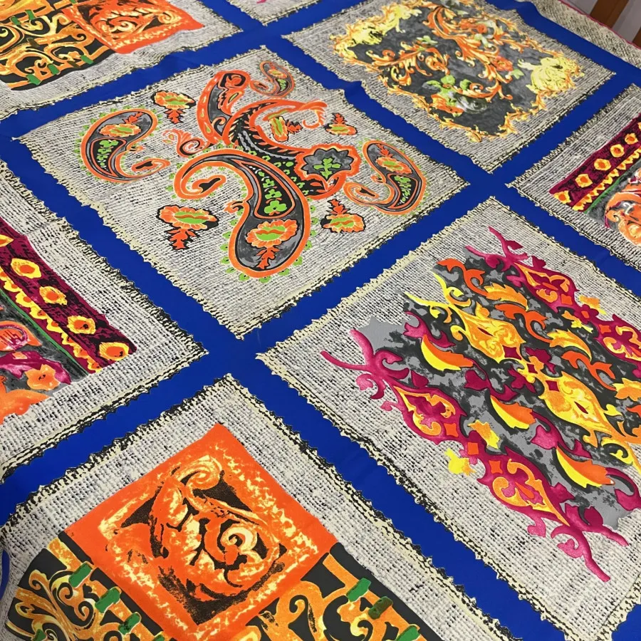 روسری بزرگ ساتن ابریشم نو