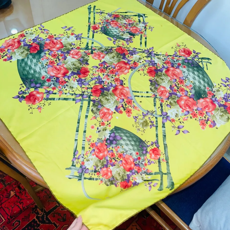 روسری ساتن ابریشم خارجی