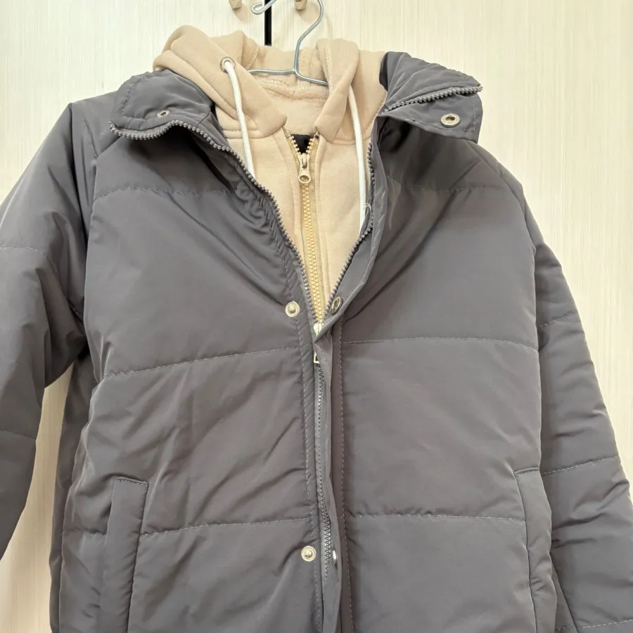 کاپشن دولایه کلاهدار