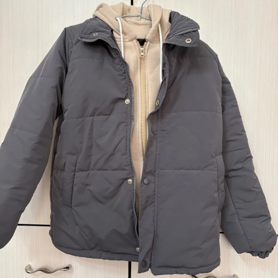 کاپشن دولایه کلاهدار